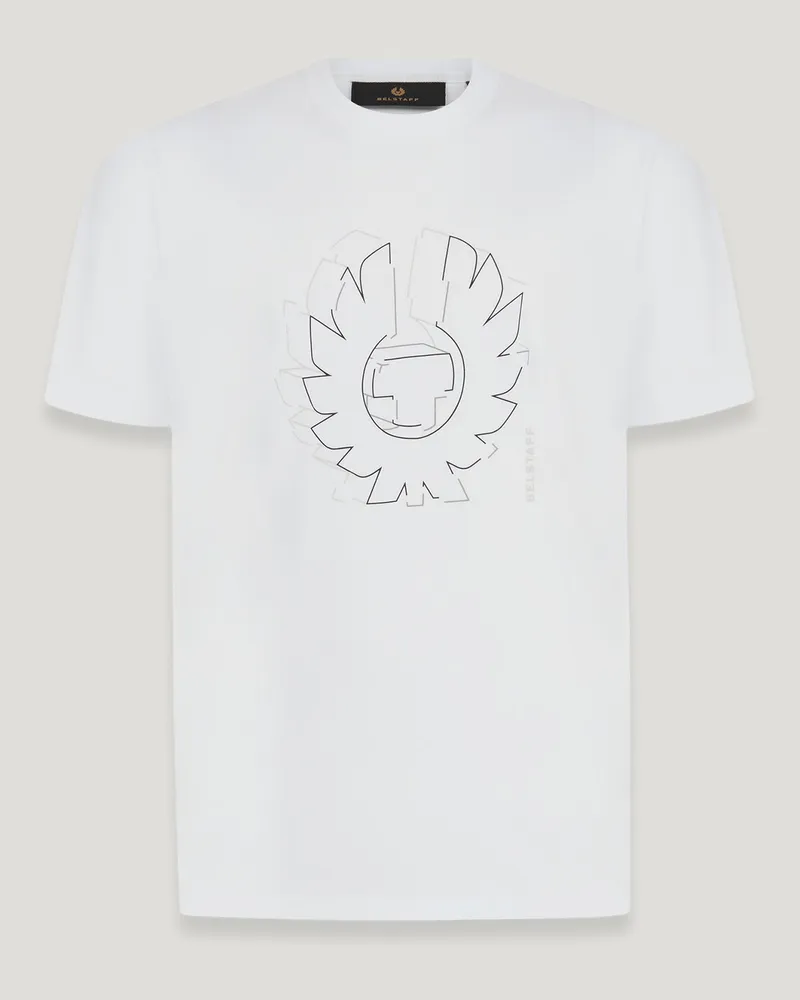 Belstaff Deconstructed Phoenix Grafik-t-shirt für Herren Cotton Jersey Weiß Weiß