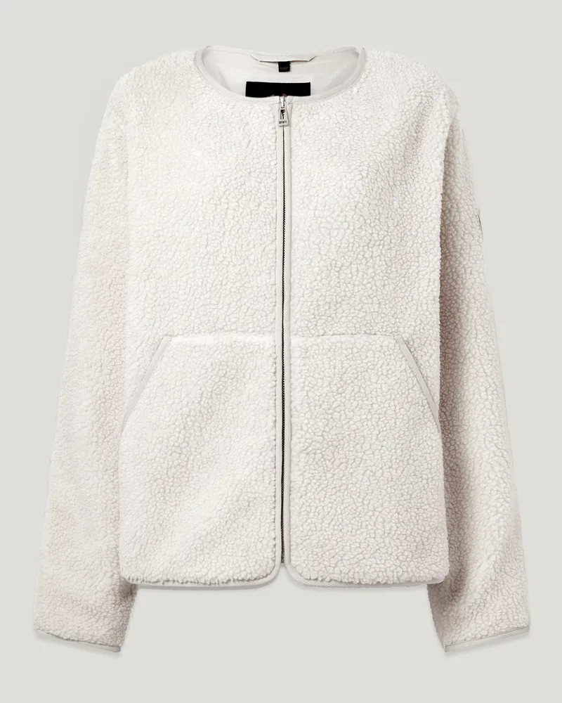 Belstaff Prue Fleecejacke für Damen Lightweight Fleece Weiß M 