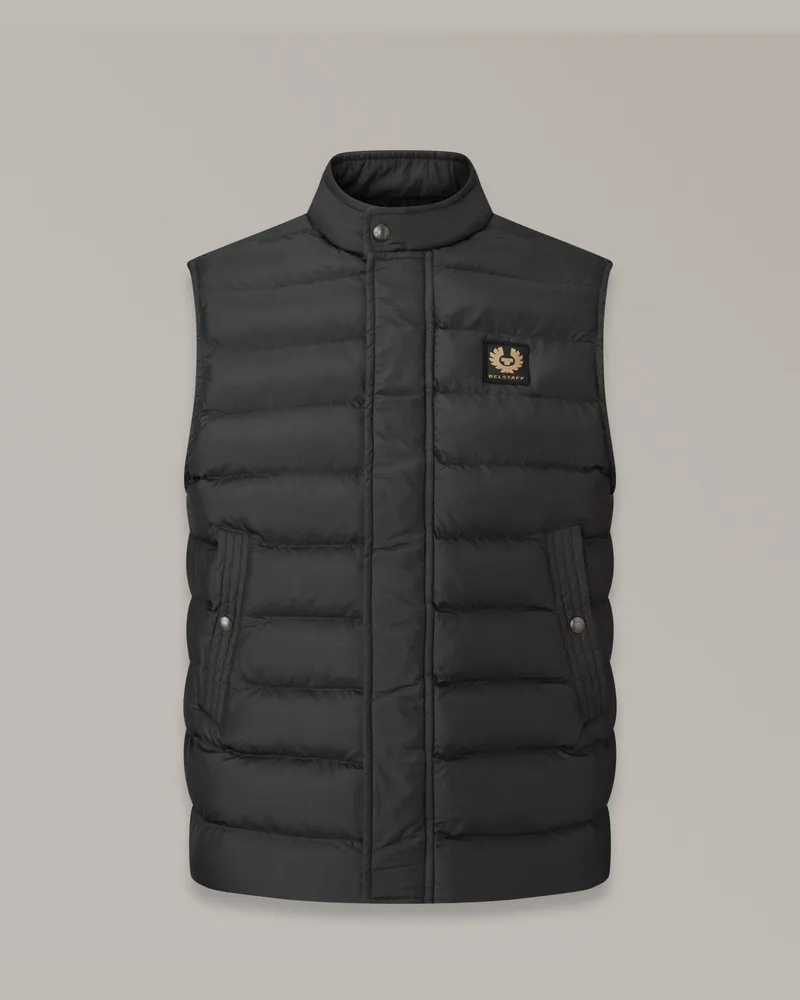 Belstaff Climate Weste für Herren Nylon Ripstop Schwarz Schwarz