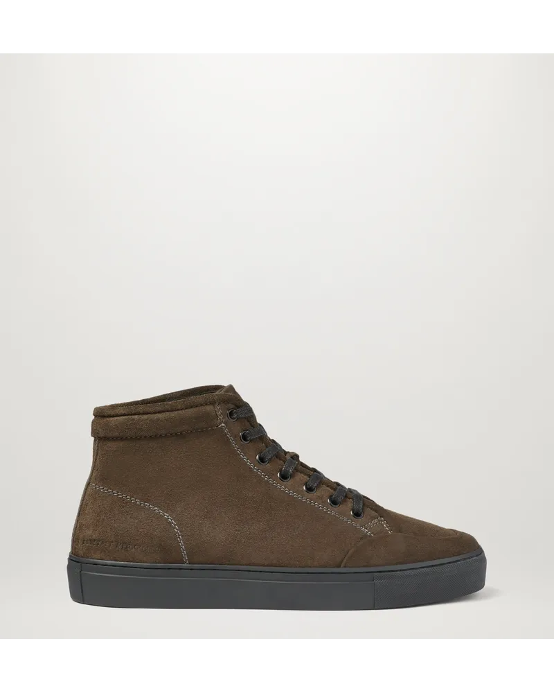 Belstaff Rally High-top-turnschuhe für Herren Oiled Leather Stone