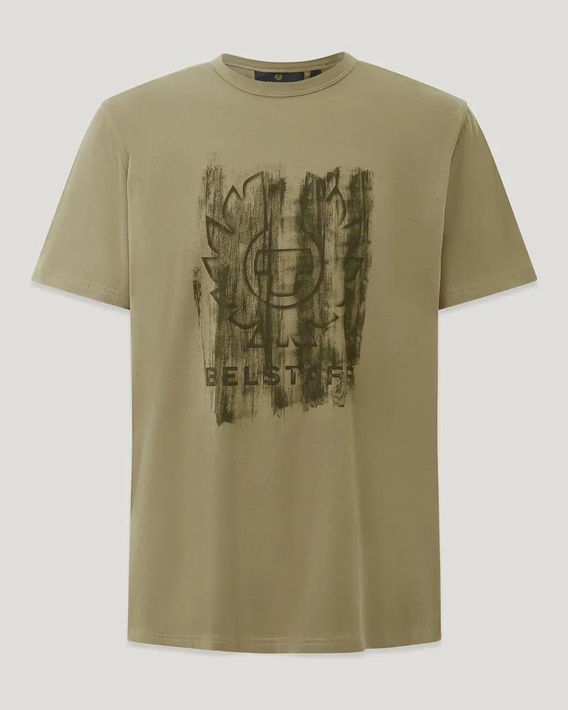 Belstaff Corrosion T-shirt für Herren Cotton Jersey Dunkelgrün 4XL 