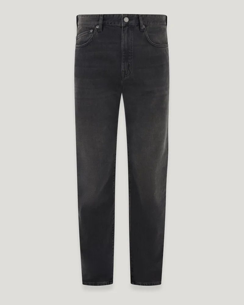 Belstaff Brockton Straight-fit Jeans für Herren Washed Denim Verwaschenes Schwarz Verwaschenes