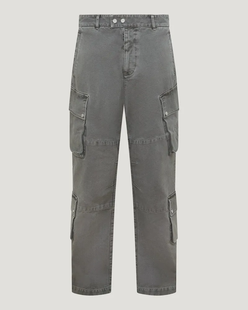 Belstaff X Represent Enduro-cargohose Garment Dye Cotton Schattengrau Schattengrau