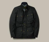 Trialmaster Ikonen Jacke für Herren Waxed Cotton Marine