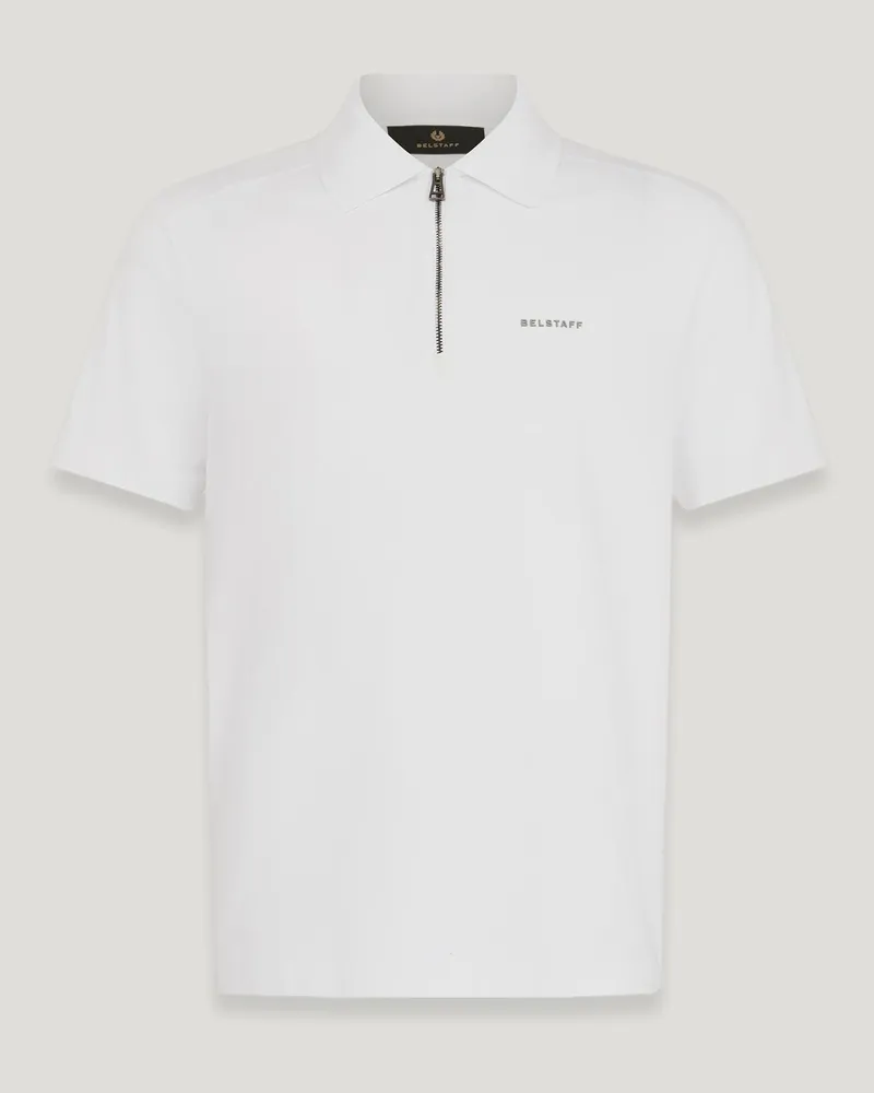 Belstaff Alloy Polohemd für Herren Cotton Jersey Weiß Weiß
