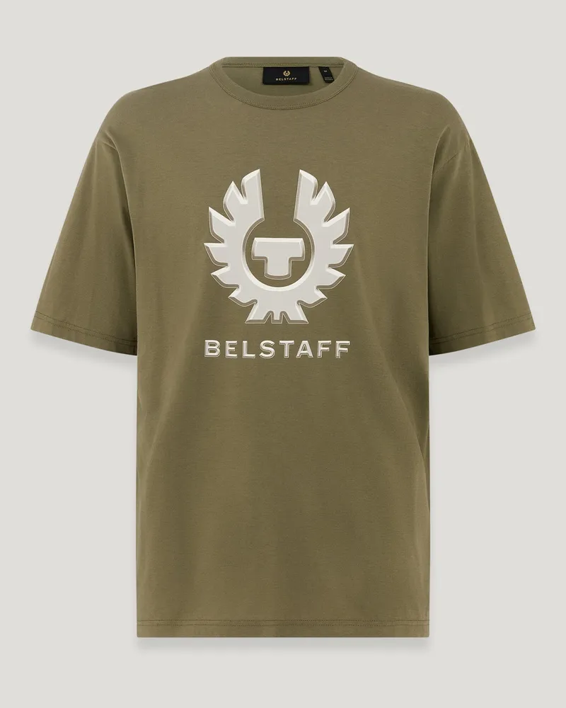 Belstaff Liquify Grafik-t-shirt für Herren Cotton Jersey Militärgrün Militärgrün
