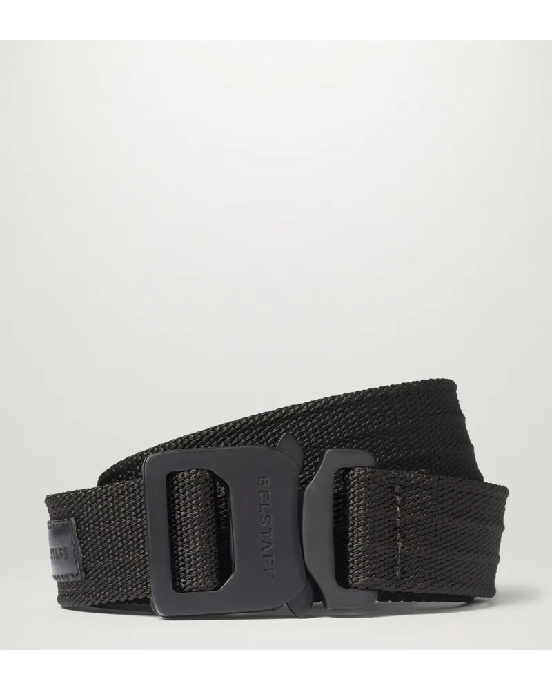 Belstaff Gurtband-gürtel Mit Clip für Herren Nylon Webbing Black