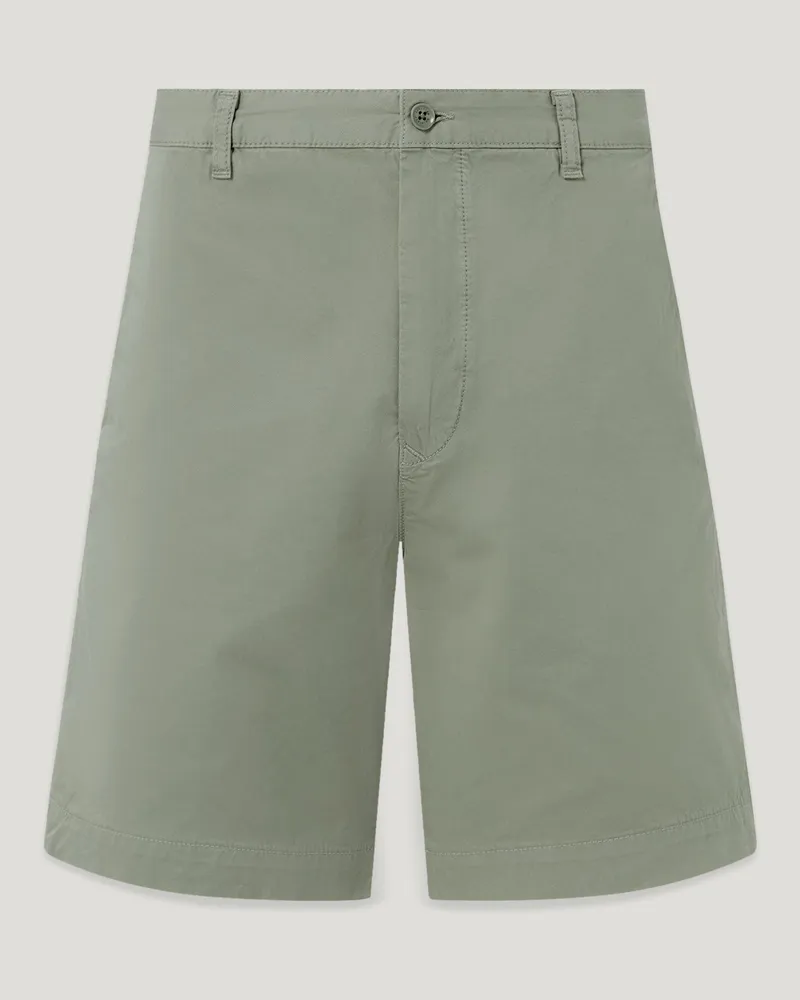 Belstaff Rally Shorts für Herren Garment Dye Cotton Beige Flechtenbeige