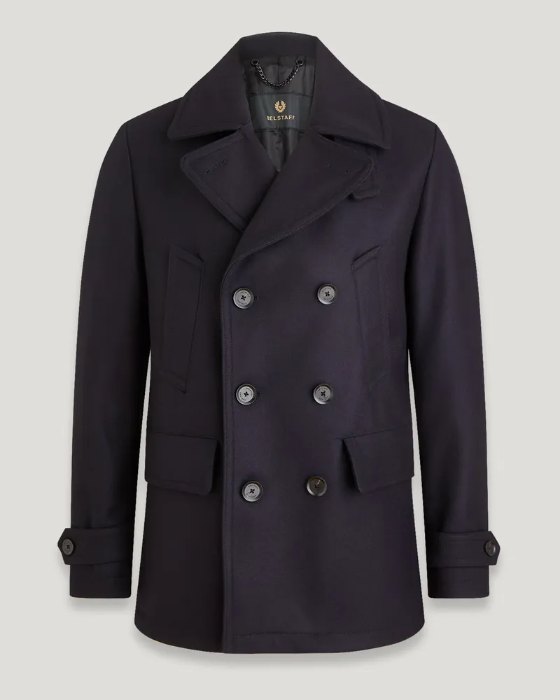 Belstaff Milford Cabanmantel für Herren Wool Cashmere Blend Tintenblau Tintenblau