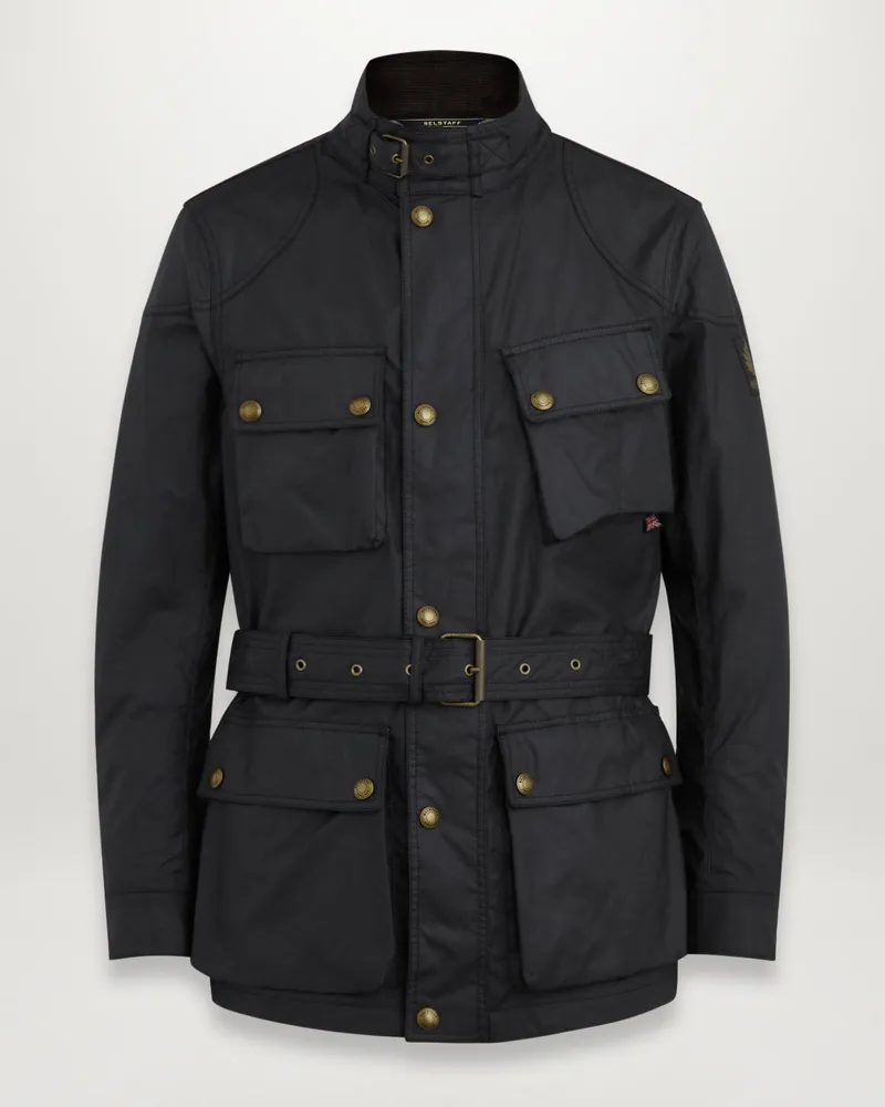 Belstaff Trialmaster Jacke für Herren Waxed Cotton Black