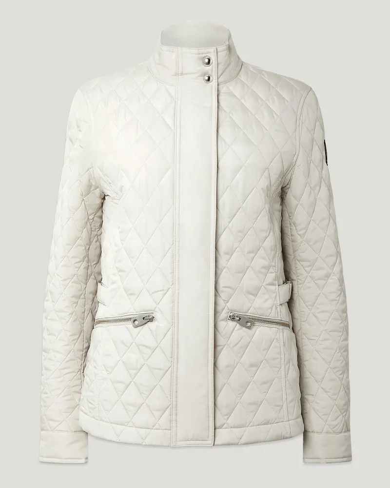 Belstaff Maya Jacke für Damen Quilted Recycled Nylon Weiß EU 44 