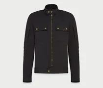 Roberts Motorradjacke für Herren Cotton Mix Schwarz