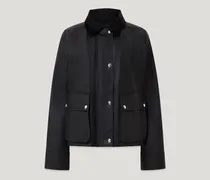 Cyan Jacke für Damen Waxed Cotton Mittelblau