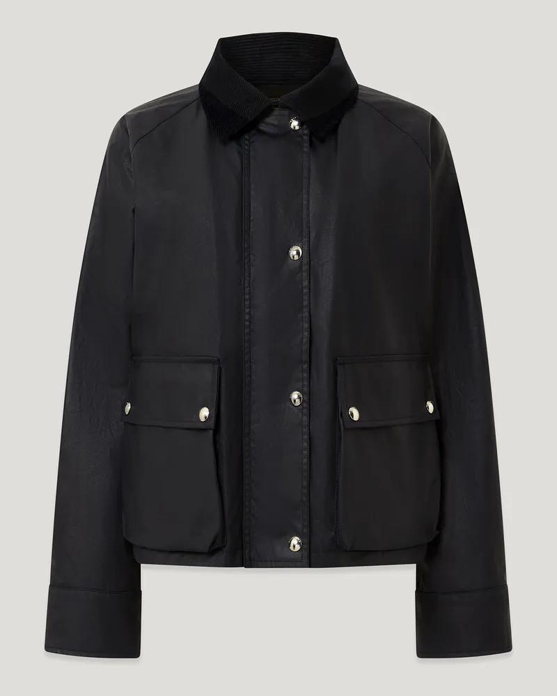 Belstaff Cyan Jacke für Damen Waxed Cotton Mittelblau S 