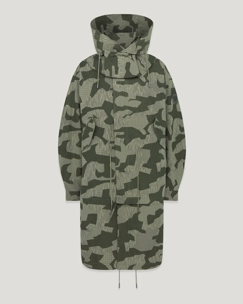 Belstaff Canopy Parka für Herren Terrain Camo Militärgrün/verwaschenes Schwarz Militärgrün