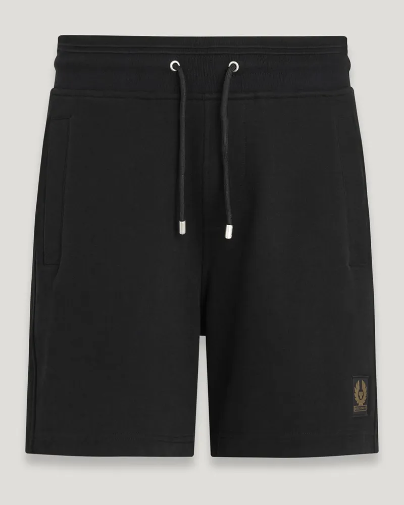 Belstaff Sweatshorts für Herren Cotton Fleece Schwarz Schwarz
