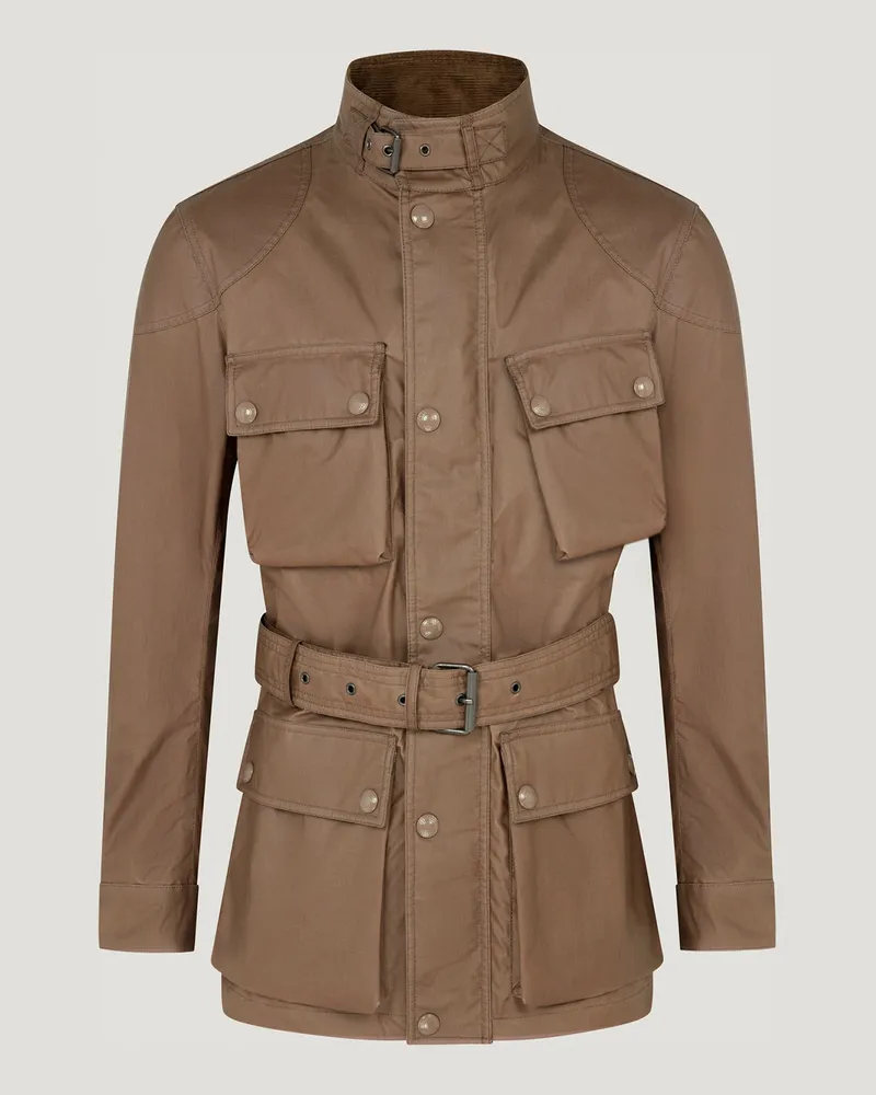 Belstaff Trialmaster Jacke für Herren Waxed Cotton Dunkles Bimssteingrau Dunkles