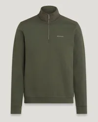 Belstaff Alloy Sweatshirt Mit Viertelreißverschluss für Herren Cotton Fleece  S Tile