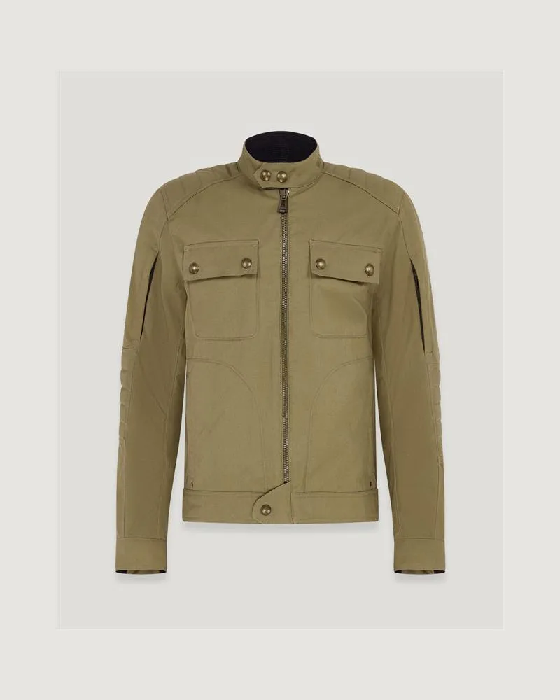 Belstaff Roberts Motorradjacke für Herren Cotton Mix Belstaff-olivgrün XL 