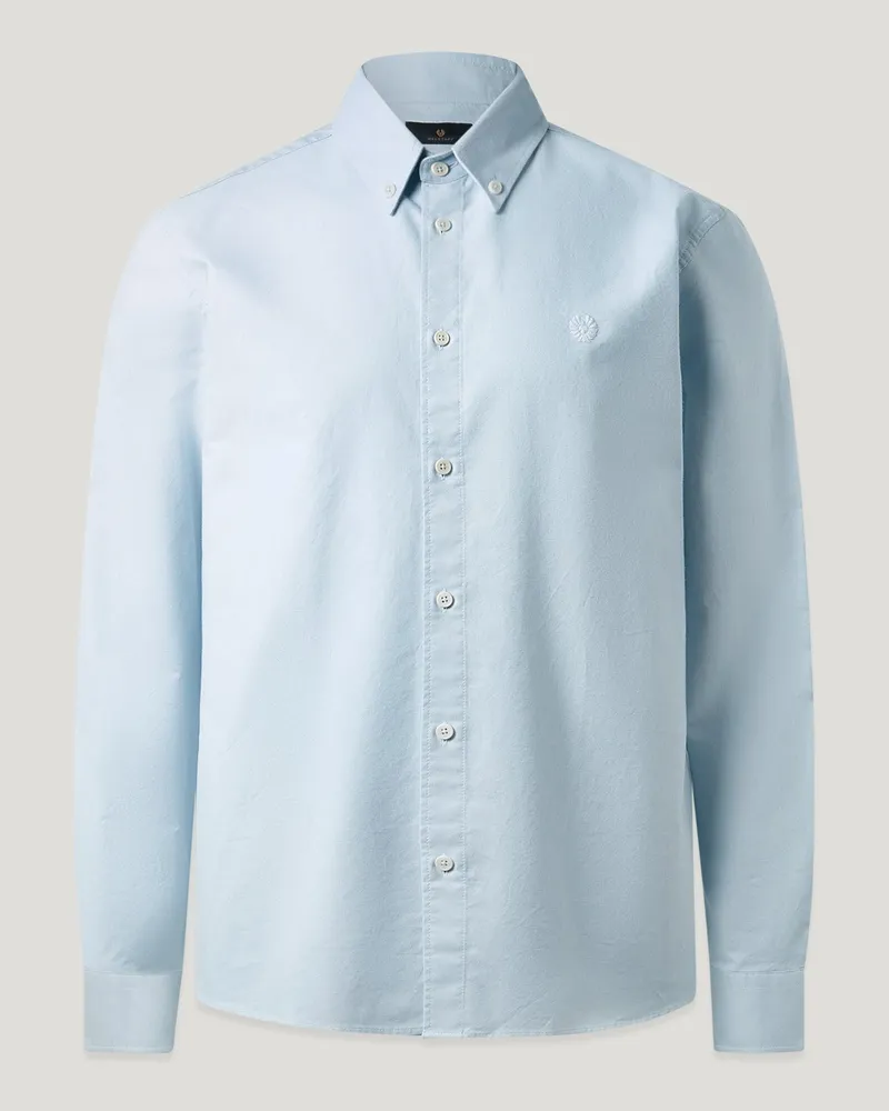 Belstaff Street Hemd Für Herren Compact Cotton Oxford Himmelblau Himmelblau