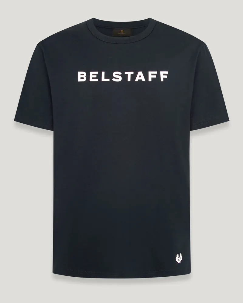 Belstaff Logo T-shirt für Herren Cotton Jersey Dunkles Dunkelblau M 