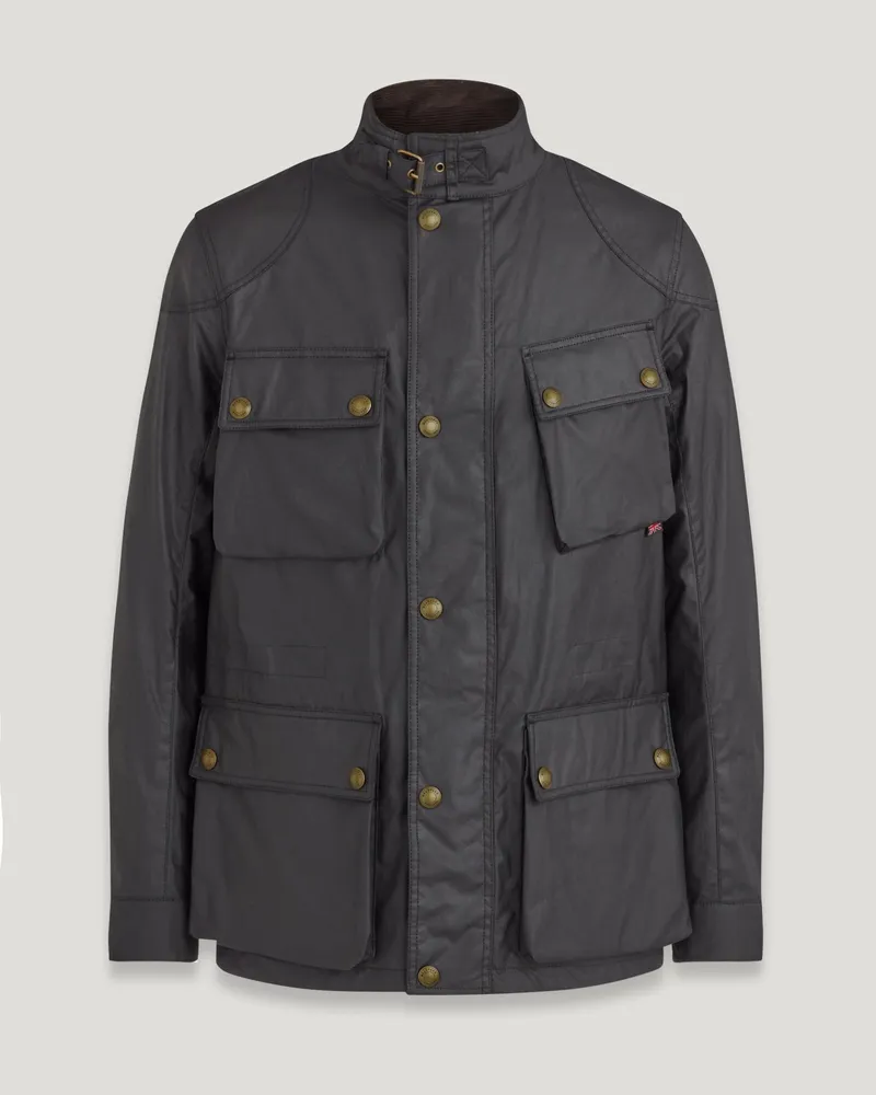 Belstaff Fieldmaster Jacke für Herren Waxed Cotton Schwarz Schwarz