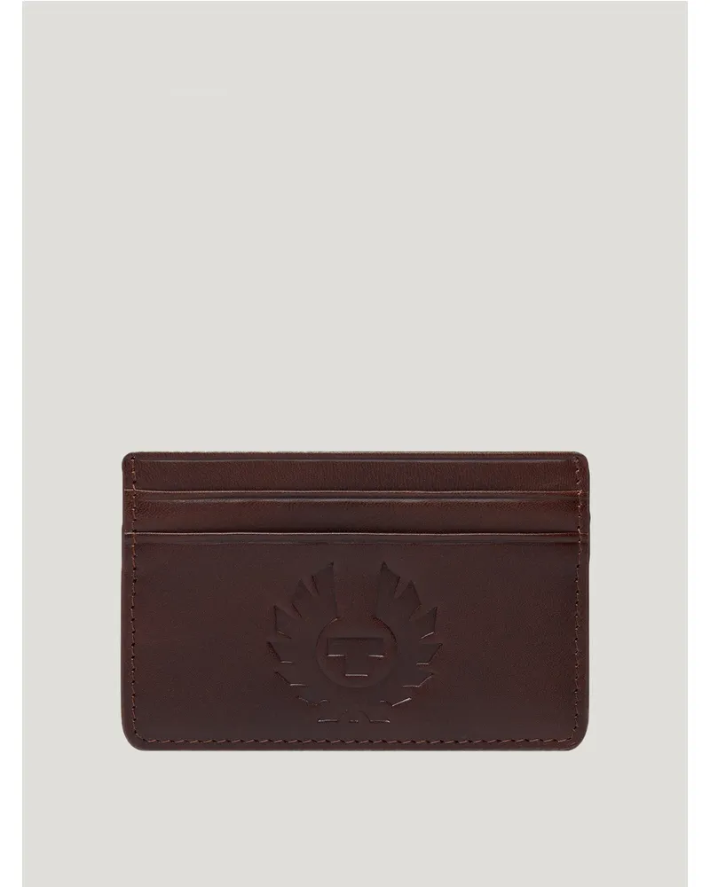 Belstaff Wheatle Card Holder Smooth Leather ANTIQUE BROWN Antique