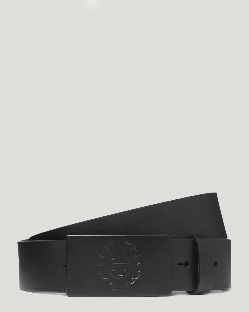 Belstaff Phoenix Buckle Gürtel Unisex's Calf Leather Schwarz/schwarz S 
