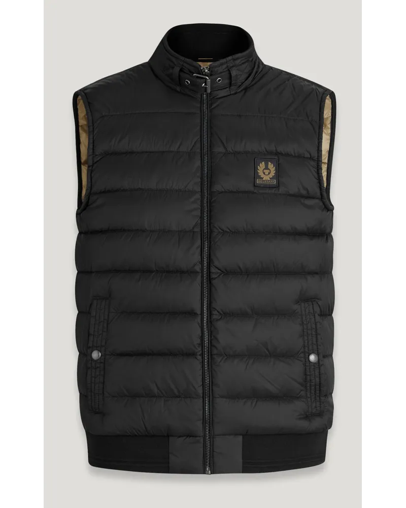 Belstaff Circuit Steppweste für Herren Down Filled Nylon Black