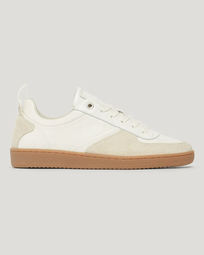 Belstaff Croft Sneaker für Damen Nappa Leather Hellgrau Weißgrau