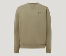 Curator Rundhals-sweatshirt für Herren Cotton Fleece Dunkelgrün