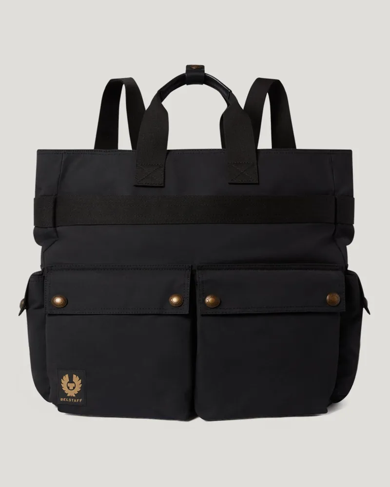 Belstaff Trialmaster Zwei-wege-tragetasche Unisex's Waxed Cotton Schwarz One Size 