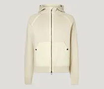 View Kapuzenjacke Mit Reißverschluss für Herren Cotton Milano Mix Media Weiß