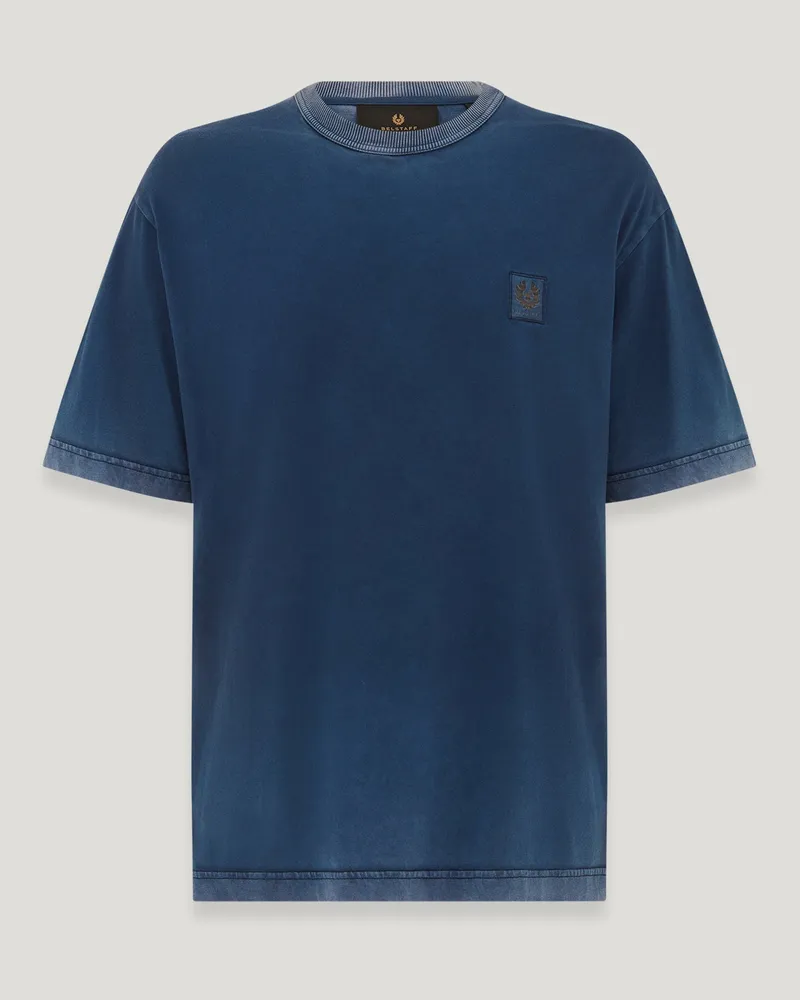 Belstaff Hockley T-shirt für Herren Negative Dye Jersey Insignien-Blau Insignien-blau