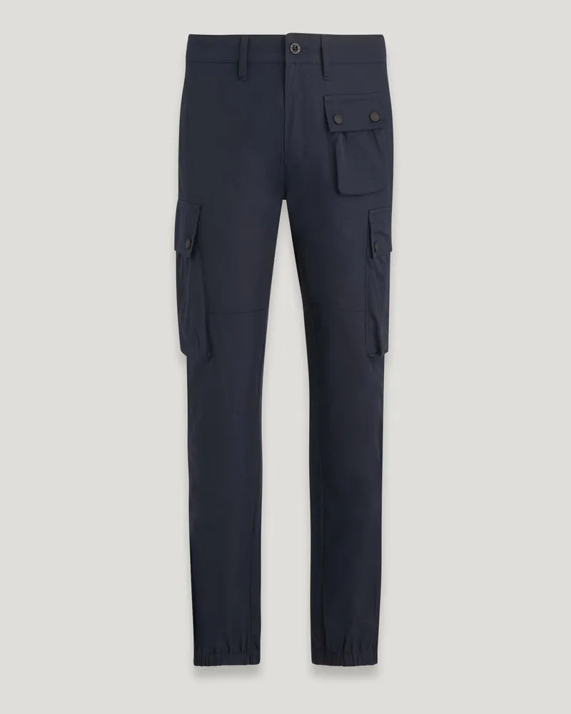 Belstaff Trialmaster Cargohose für Herren Cotton Blend Gabardine Dunkles Tintenblau Dunkles