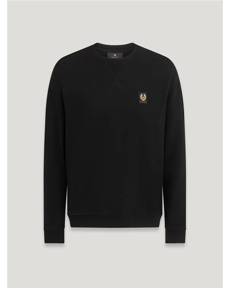 Belstaff Sweatshirt Cotton Fleece Schwarz Schwarz