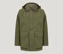 Incline Parka für Herren Dry Waxed Cotton Olivgrün