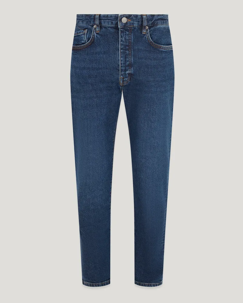 Belstaff B69 Jeans für Herren Washed Stretch Denim Gewaschenes Blau W30L32 