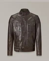 Belstaff Brooklands Motorradjacke für Herren Hand Waxed Leather  M Blackbrown