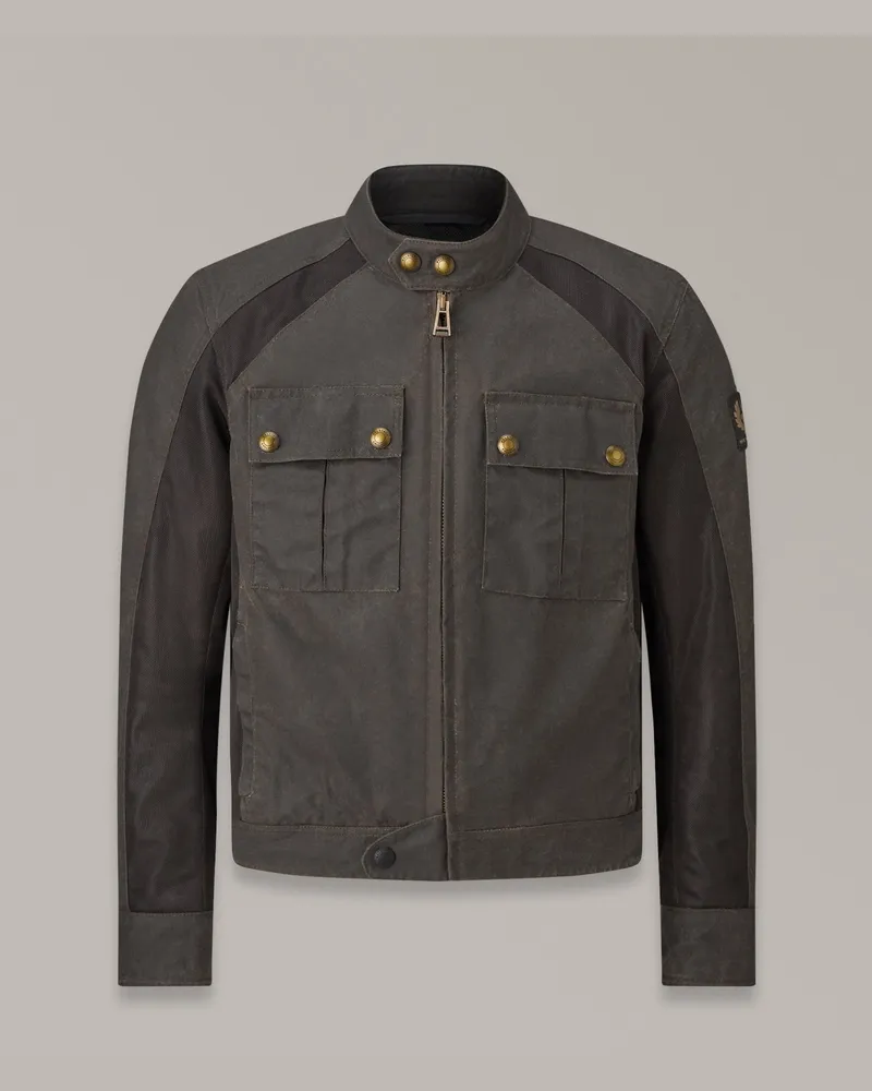 Belstaff Temple Jacke Aus Gewachster Baumwolle für Herren Waxed Cotton Mahagoni Mahagoni