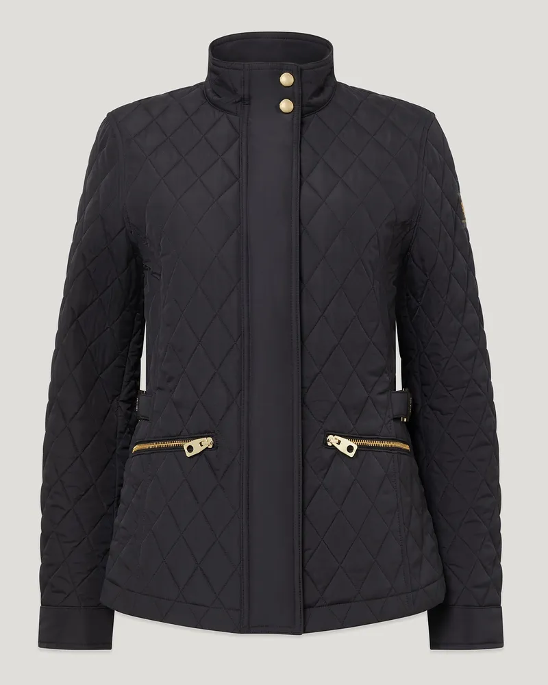 Belstaff Maya Jacke für Damen Quilted Recycled Nylon Schwarz EU 44 