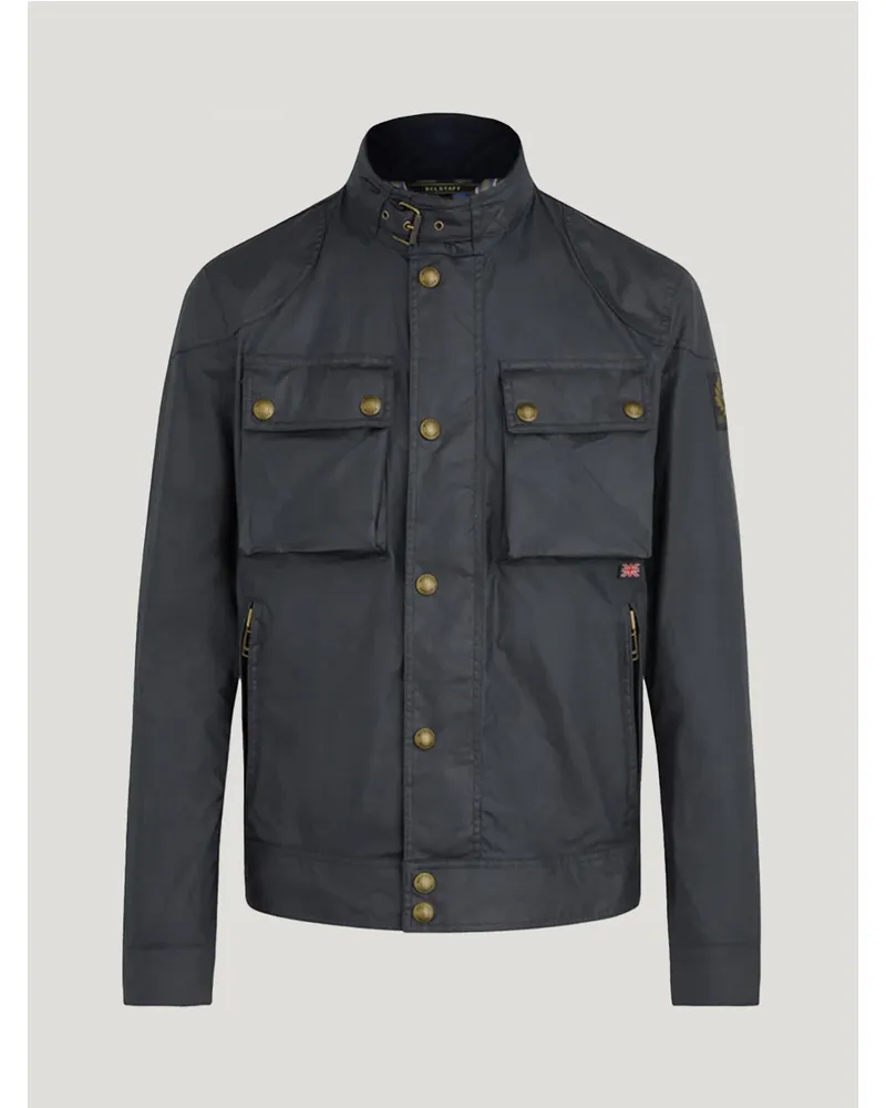 Belstaff Racemaster Jacke für Herren Waxed Cotton Dunkles Marineblau Dunkles