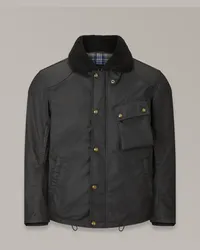 Belstaff Convoy Jacke für Herren Waxed Cotton  S Black