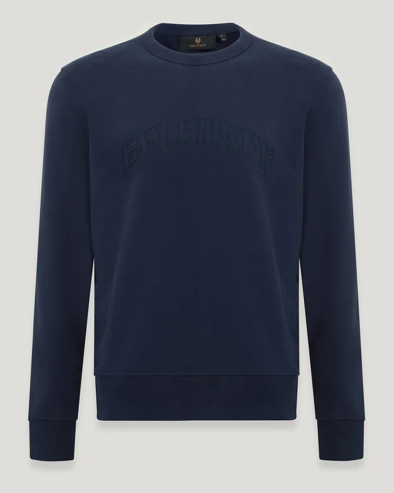 Belstaff Training Sweatshirt für Herren Cotton Fleece Dunkles Tintenblau Dunkles