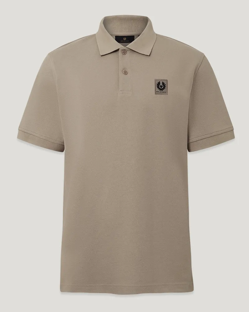 Belstaff Polohemd für Herren Cotton Pique Dunkelbraun 3XL 
