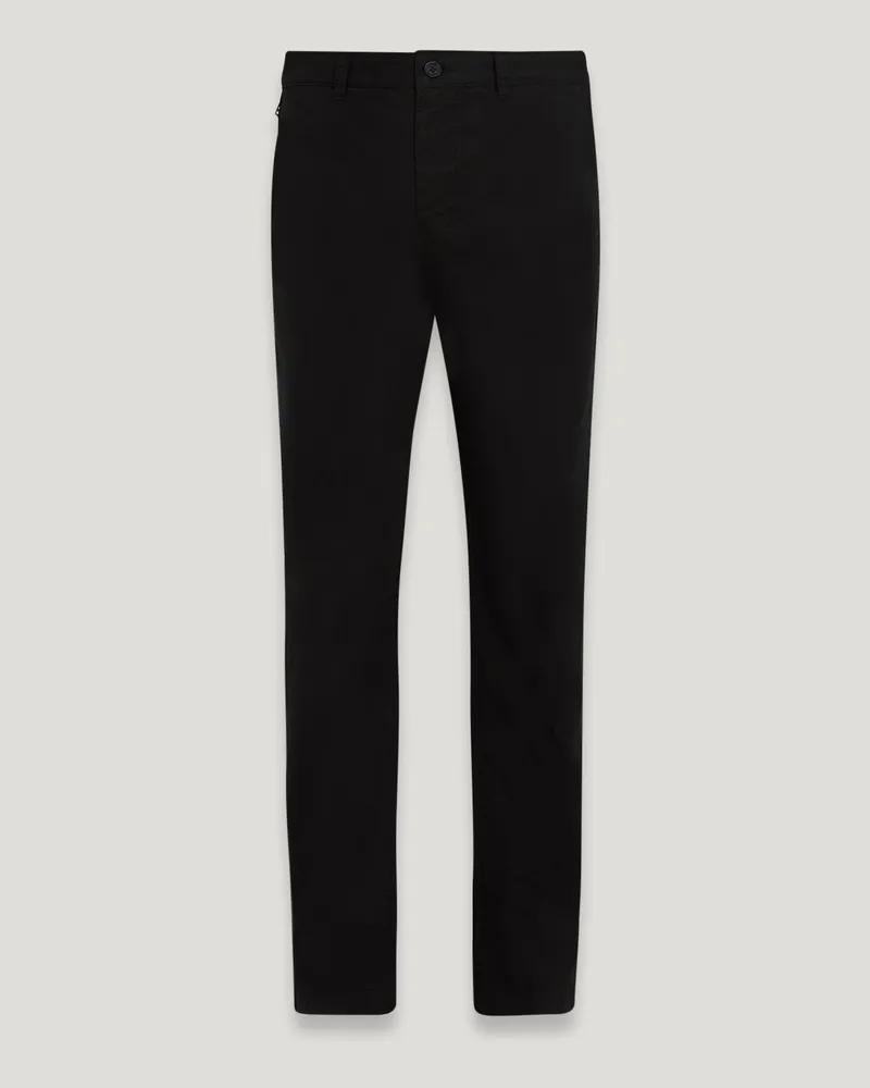 Belstaff Rally Hose für Herren Garment Dye Cotton Schwarz Schwarz