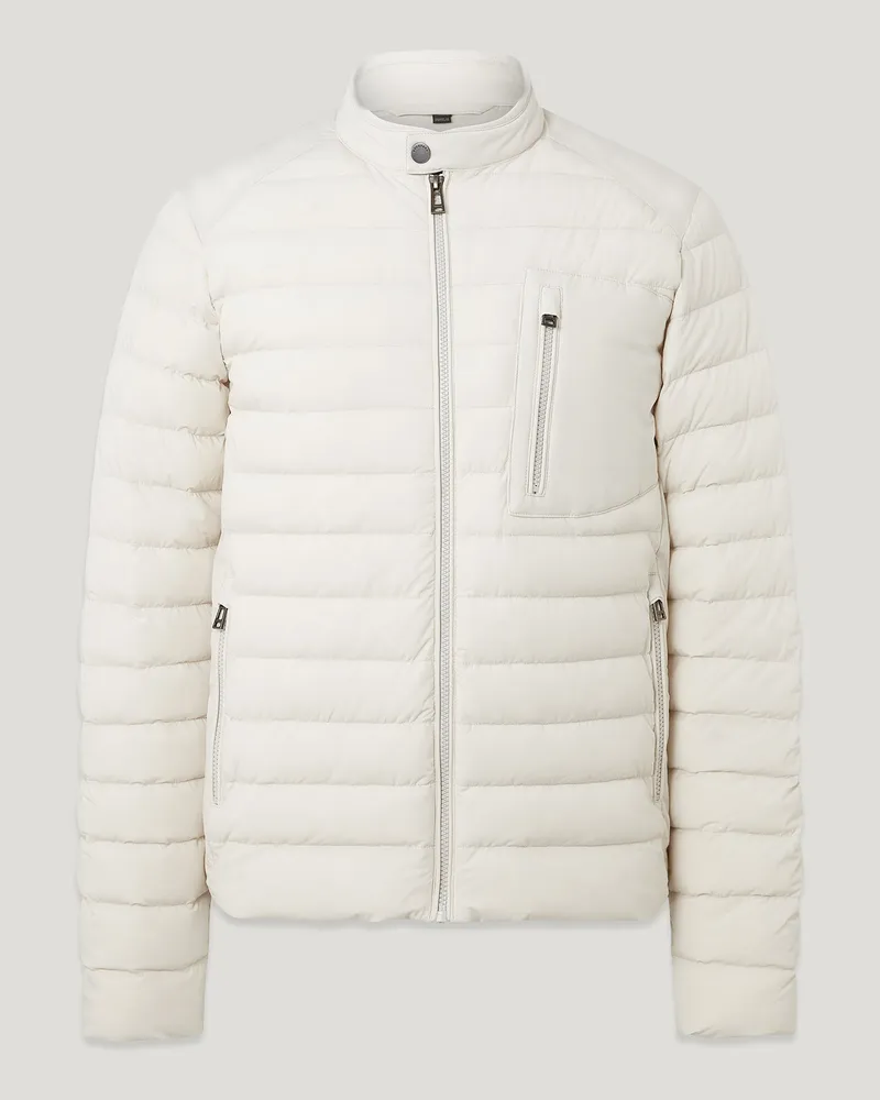 Belstaff Chassis Jacke für Herren Lightweight Stretch Down Weiß L 