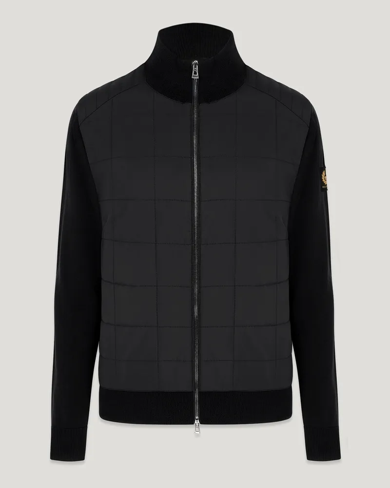 Belstaff Kelbrook Reißverschluss-cardigan für Herren Merino Wool Schwarz XL 