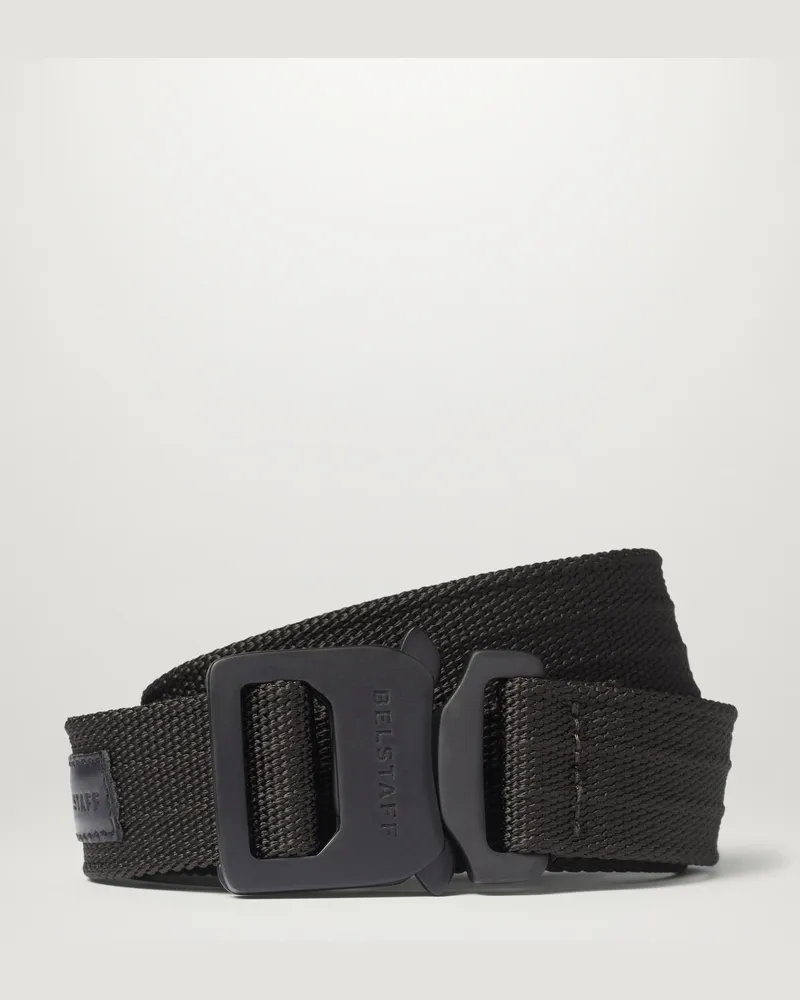 Belstaff Gurtband-gürtel Mit Clip für Herren Nylon Webbing Schwarz Schwarz