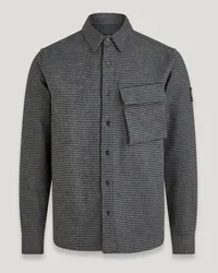 Belstaff Scale Hemd für Herren Cotton Houndstooth Black